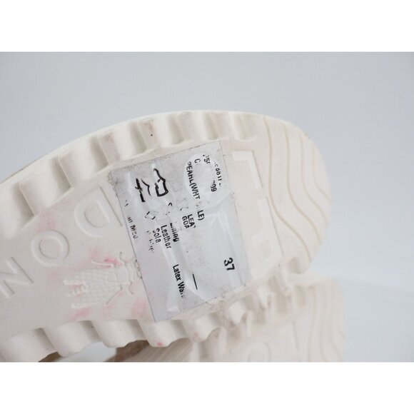 Fly London Women Yake Sandal Size 37 6 Pearl Leather Slingback Wedge Platform - Picture 10 of 13